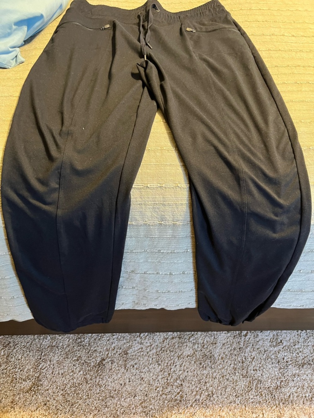 Eddie Bauer Black Drawstring Jogger Pants